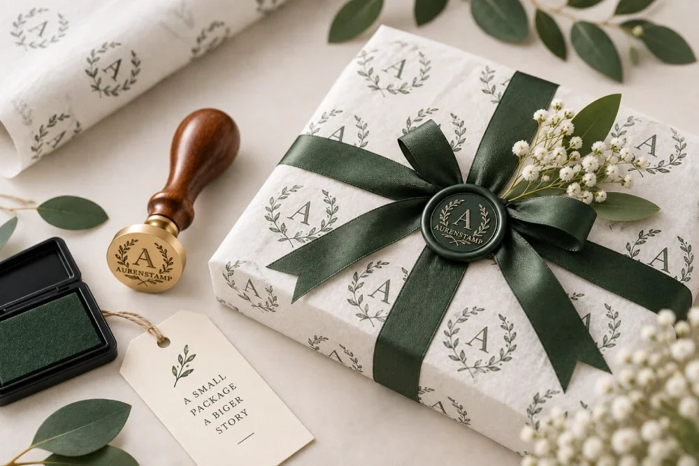 Image of How to Create Custom Wrapping Paper with a Wax Seal Stamp