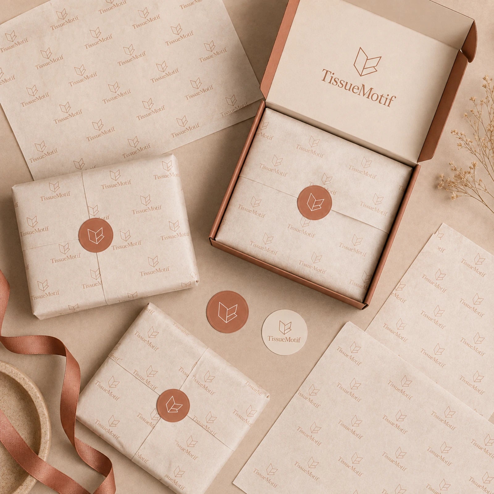 Image of Custom Tissue Paper with Logo – 28 GSM