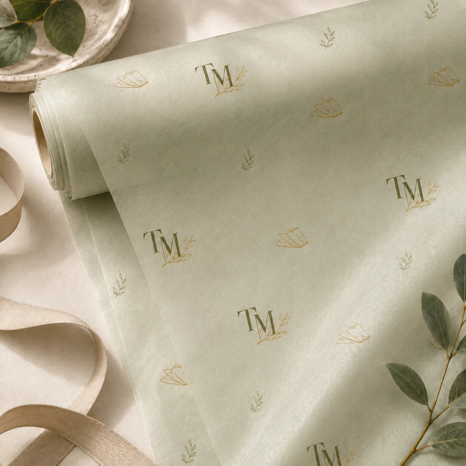 Image of 28 GSM Premium Custom Tissue Paper