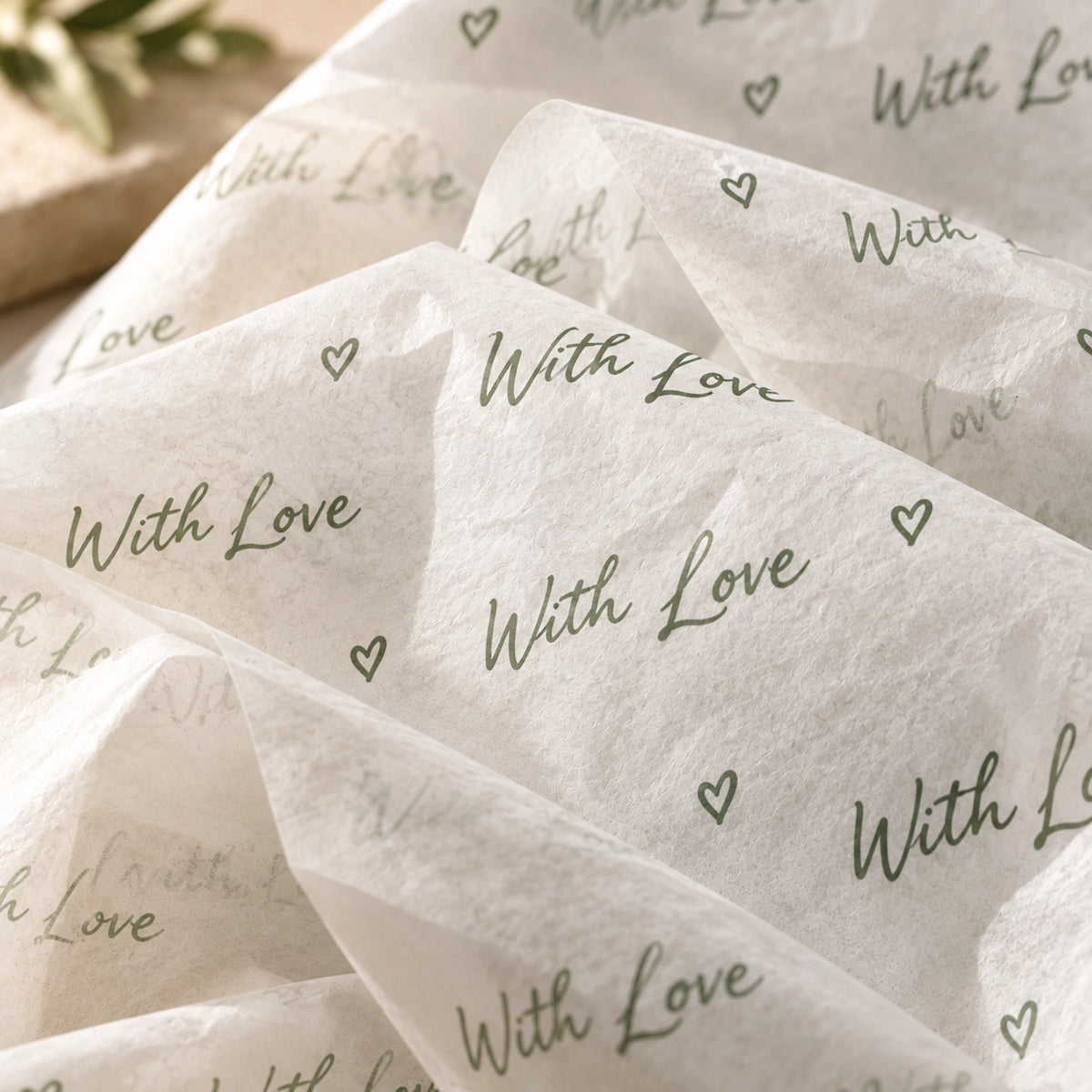 Personalized Tissue Paper with Custom Text