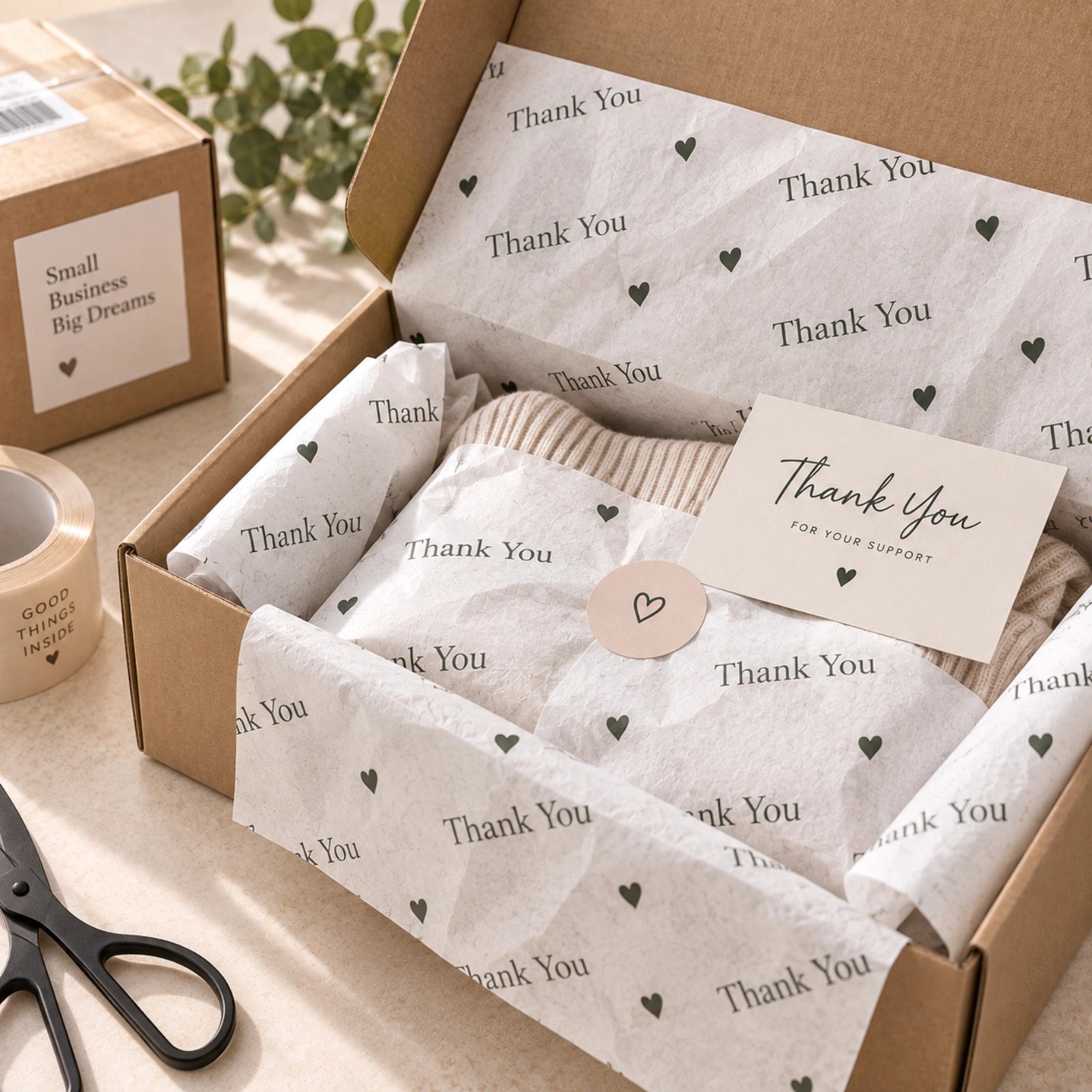 Image of Personalized Tissue Paper with Custom Text