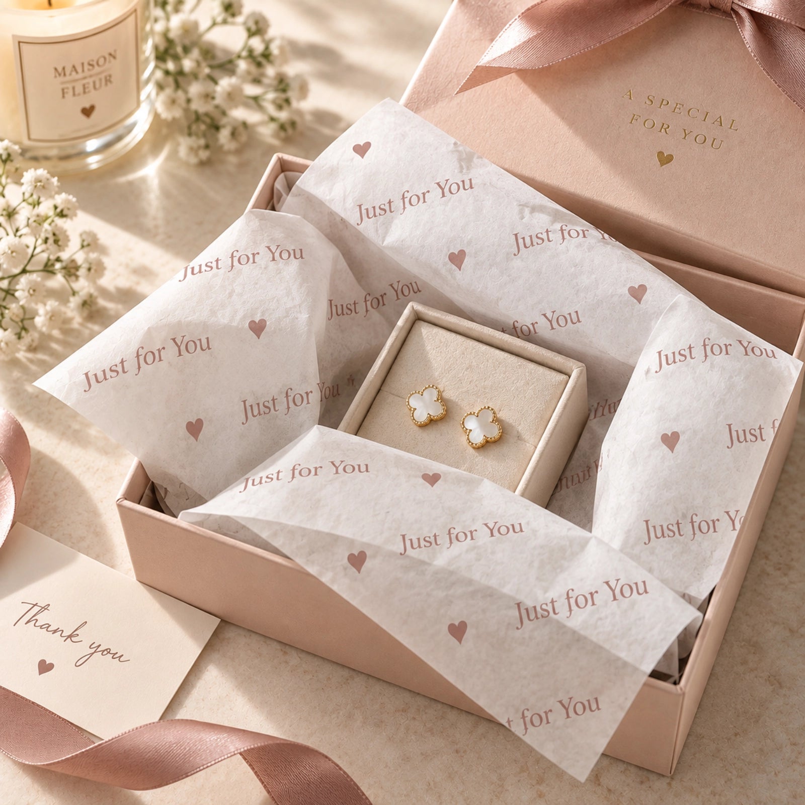 Image of Personalized Tissue Paper with Custom Text